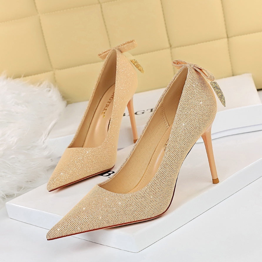 talons-aiguilles avec Strass