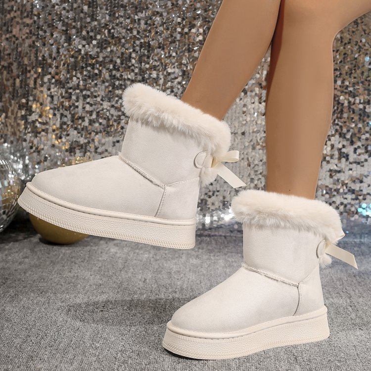 Bottines Flocon | Douceur, Ruban & Fourrure